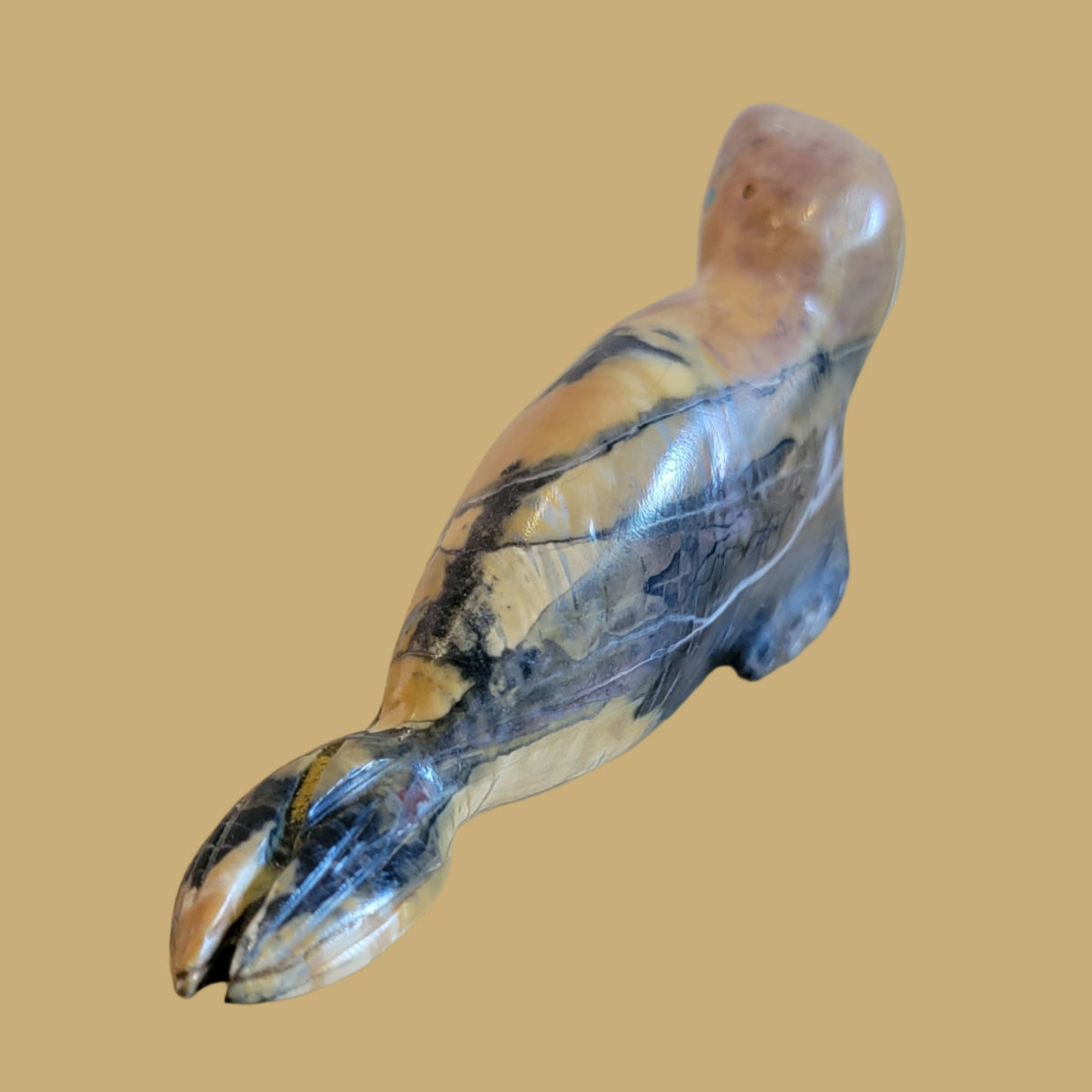 Sweet Egyptian Marble Zuni Fetish Seal