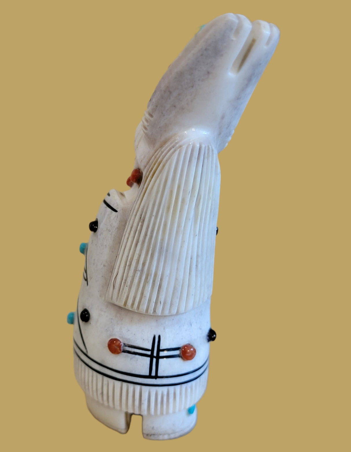 Zuni Antler Maiden w/Tablita Zuni Fetish