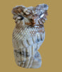 Picasso Marble Owl w/Very Cool Eyes Zuni Fetish