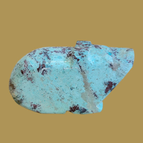 Chubby Variscite Zuni Fetish Bear