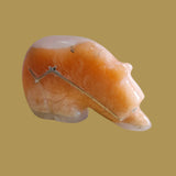 Peach Alabaster Medicine Bear Zuni Fetish