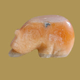 Peach Alabaster Medicine Bear Zuni Fetish
