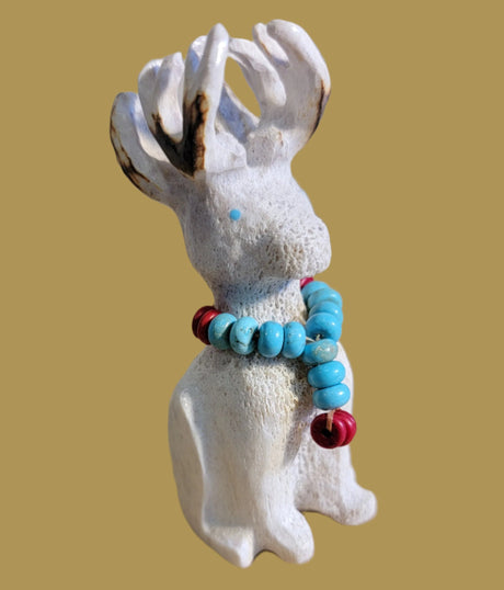 Fancy Antler Jackalope Zuni Fetish