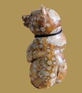 Tijillite Bear Snazzy Dude w/Sterling Silver Turquoise and Coral Bolo Tie Zuni Fetish