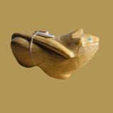 Large Travertine Mountain Lion Zuni Fetish