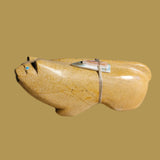 Large Travertine Mountain Lion Zuni Fetish