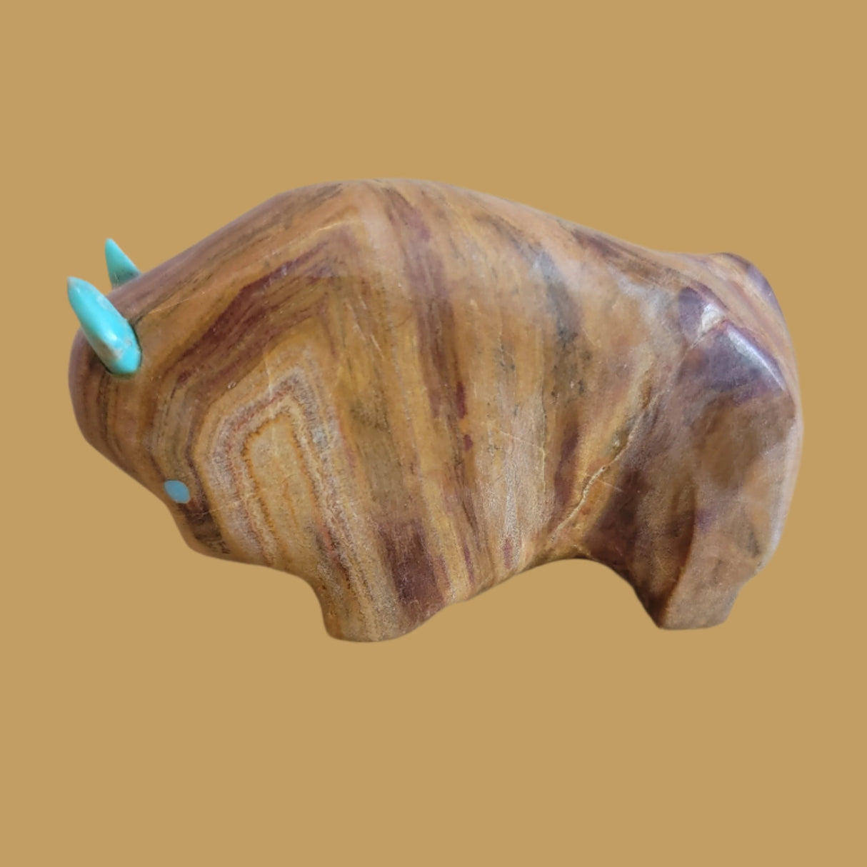 Onyx Bison/Buffalo Zuni Fetish