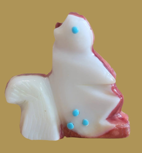 Two Toned Spiny Oyster Squirrel Zuni Fetish