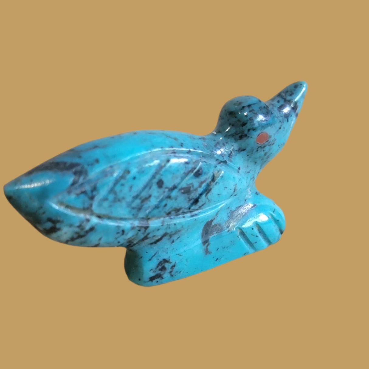 Turquoise Hummingbird Zuni Fetish