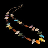 Almost Stacked Navajo Zuni Fetish Necklace w/ 33 Fetish Carvings Indian Jewelry