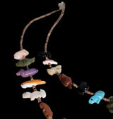 Almost Stacked Navajo Zuni Fetish Necklace w/ 33 Fetish Carvings Indian Jewelry