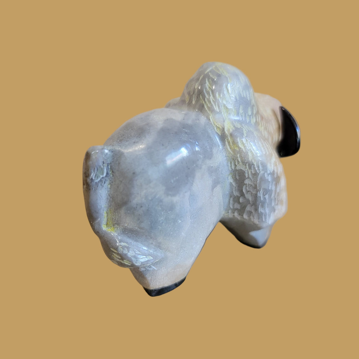 Powerful Travertine Bison/Buffalo Zuni Fetish