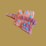 Brilliant Orange Spiny Oyster Dragonfly Zuni Fetish