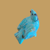 Turquoise Healing Zuni Fetish Raven w/Berry