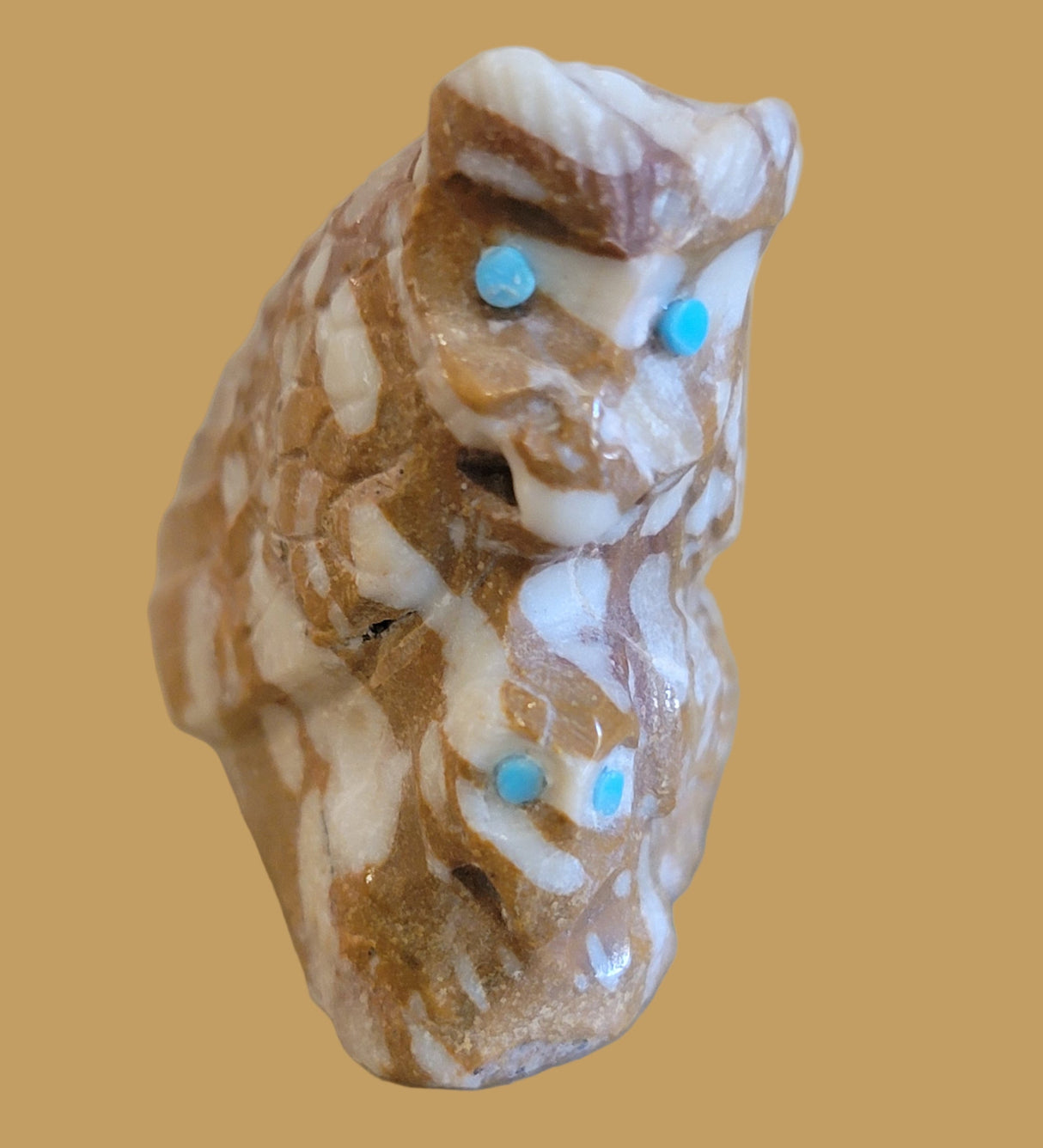 Tijillite Owl and Owlette Zuni Fetish