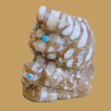 Tijillite Owl and Owlette Zuni Fetish