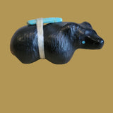 Furry Black Jet Bear Zuni Fetish