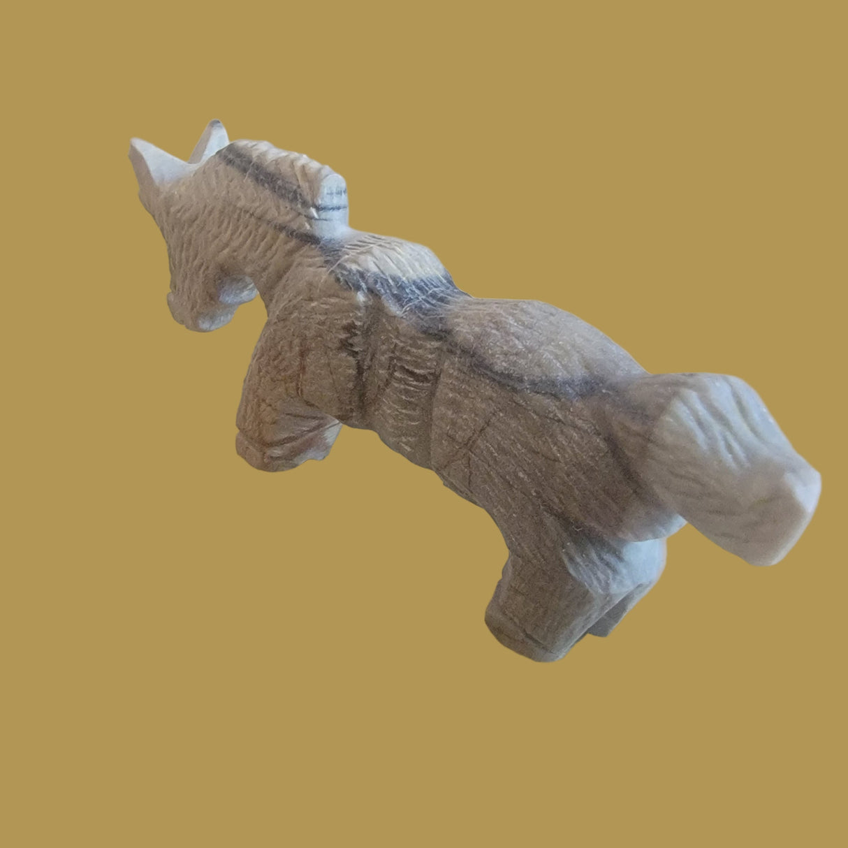 Tony Mackel Picasso Marble Healing Horse Zuni Fetish