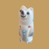 Happy and Smiling Antler Bear Zuni Fetish