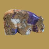 Colorful Composite Walking Bear Zuni Fetish