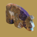 Colorful Composite Walking Bear Zuni Fetish