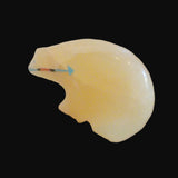 Calcite Long Neck Fancy Inlaid Zuni Fetish Bear