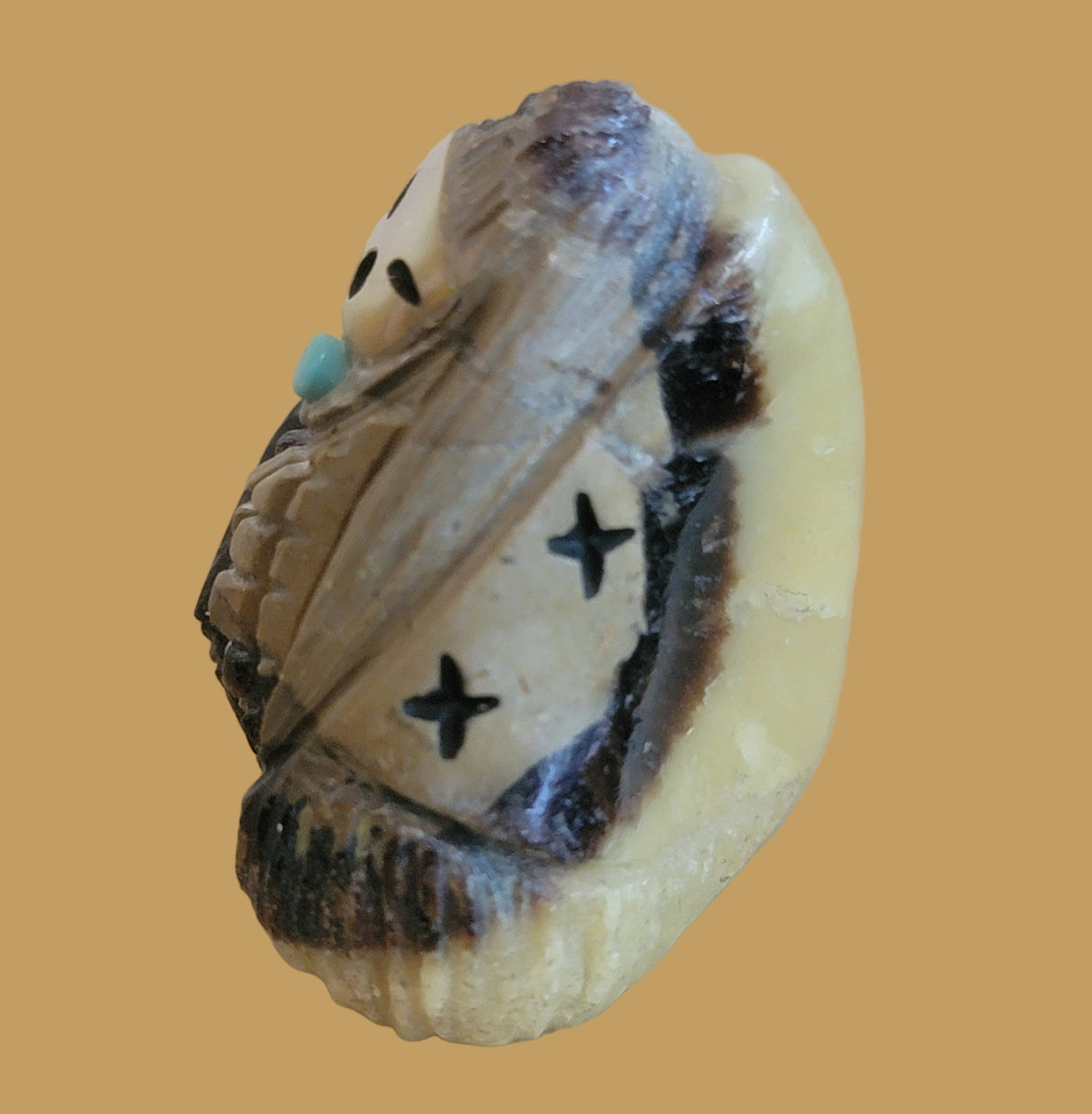 Beautiful Septarian Nodule Zuni Maiden Zuni Fetish