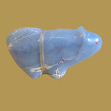 Angelite Mountain Lion w/Side Offering Zuni Fetish