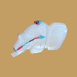 Mother of Pearl/ Gold Lip Grizzly Bear w/Heartline and Zuni Sun Zuni Fetish