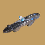 Labradorite Long and Lean Mountain Lion Zuni Fetish