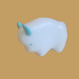 White Marble Bison/Buffalo Zuni Fetish