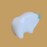 White Marble Bison/Buffalo Zuni Fetish