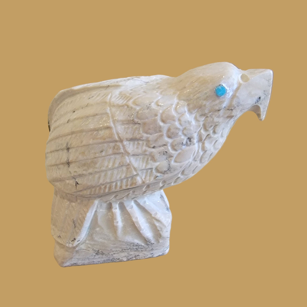 Serpentine Regal Eagle Zuni Fetish