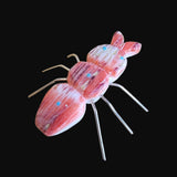 Spiny Oyster Creepy Bug  w/ Silver Legs Zuni Fetish
