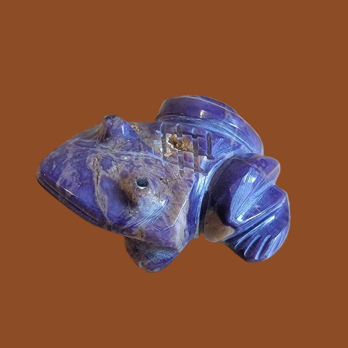 Purple  Violite   Toad Zuni Fetish