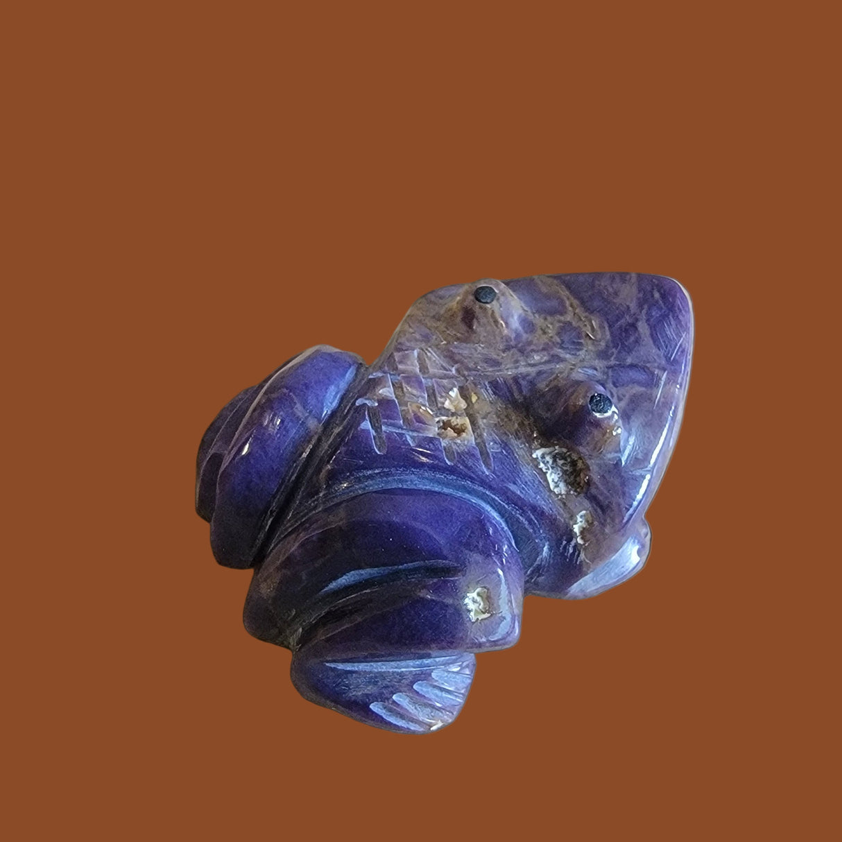 Purple  Violite   Toad Zuni Fetish