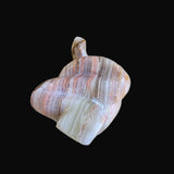 Coiled and Striking Onyx Snake Zuni Fetish