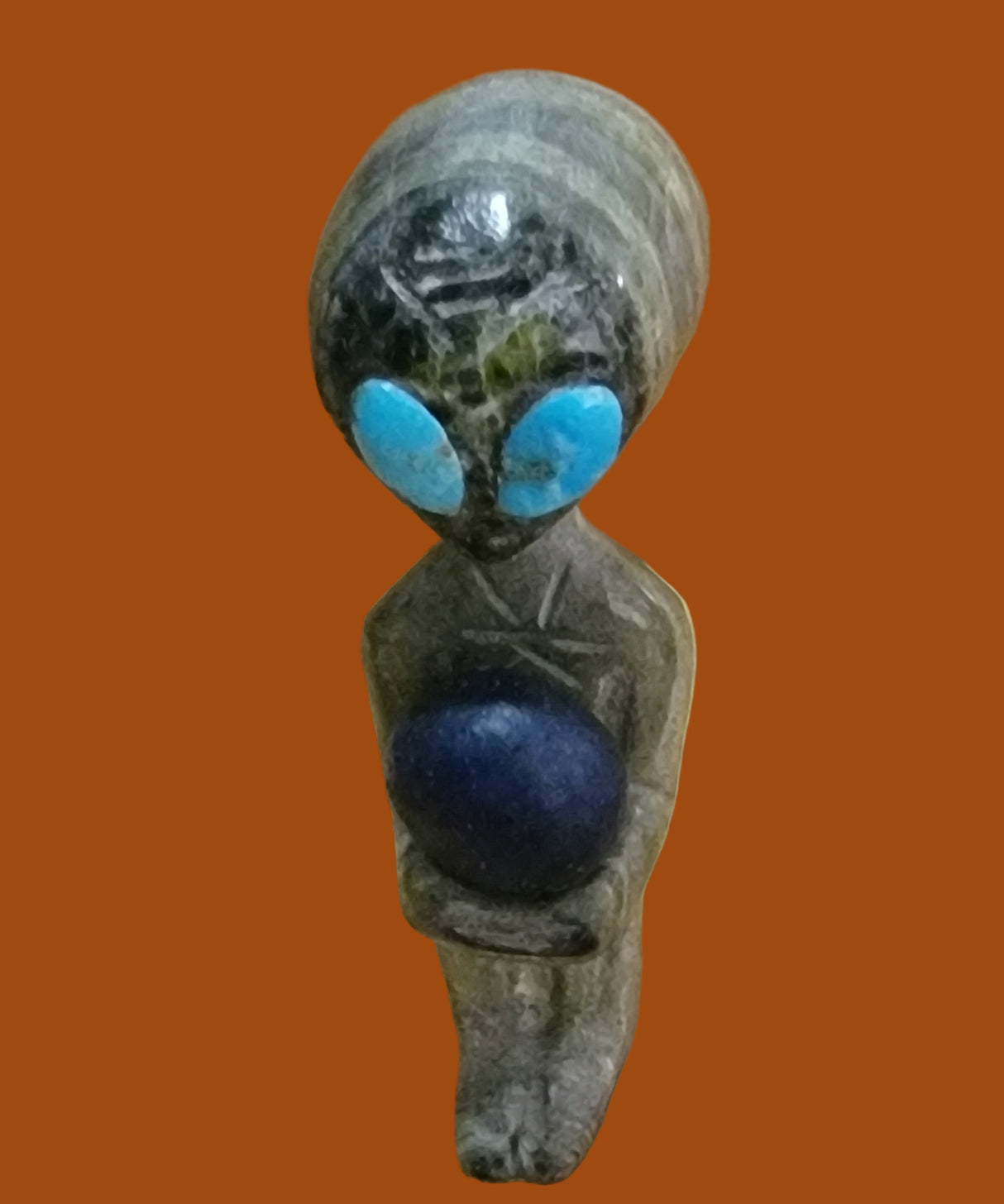 This Alien's "Got the Whole World in His Hands" Zuni Fetish