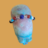 Chrysocolla Bear w/ Fancy Bundle Wrap Zuni Fetish