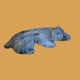 Furry and Realistic Picasso Marble Badger Zuni Fetish