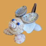 Shell Mouse w/ Long Leather Tail Zuni Fetish