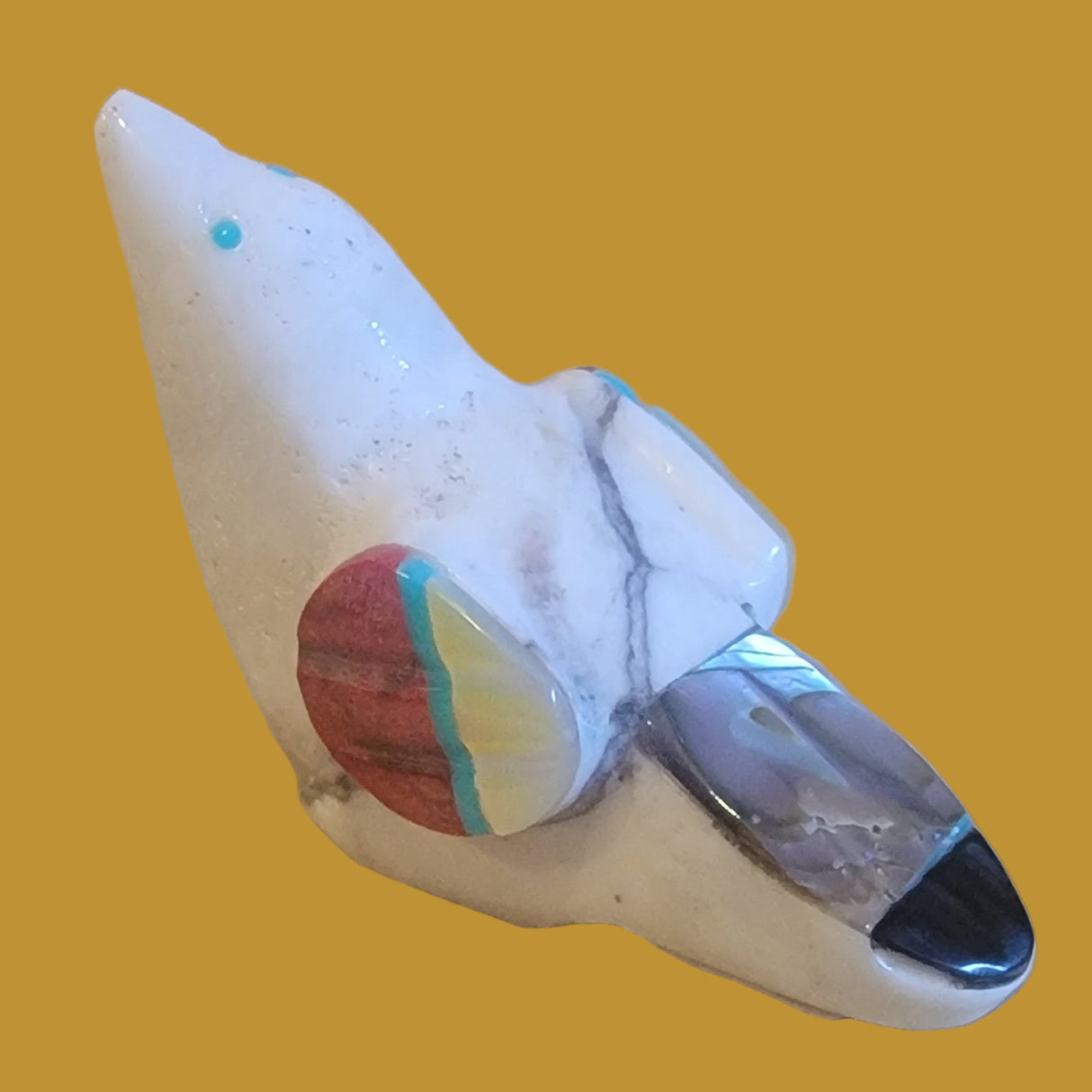 Pretty Marble Songbird/Messenger Zuni Fetish