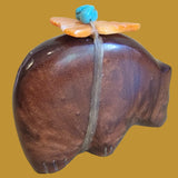 Coppery Bowlerite Autumn Bear Zuni Fetish
