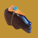 Coppery Bowlerite Autumn Bear Zuni Fetish