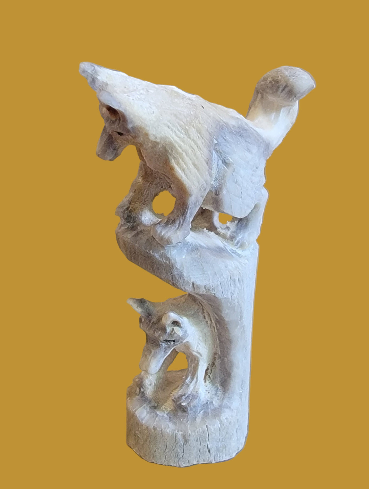 Hide and Seek Antler Wolves Zuni Fetish