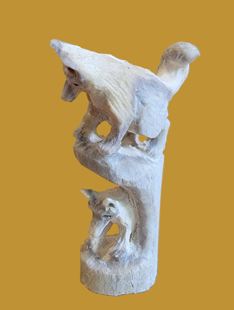 Hide and Seek Antler Wolves Zuni Fetish