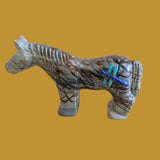 Picasso Marble Horse w/Dragonfly on Rump Zuni Fetish