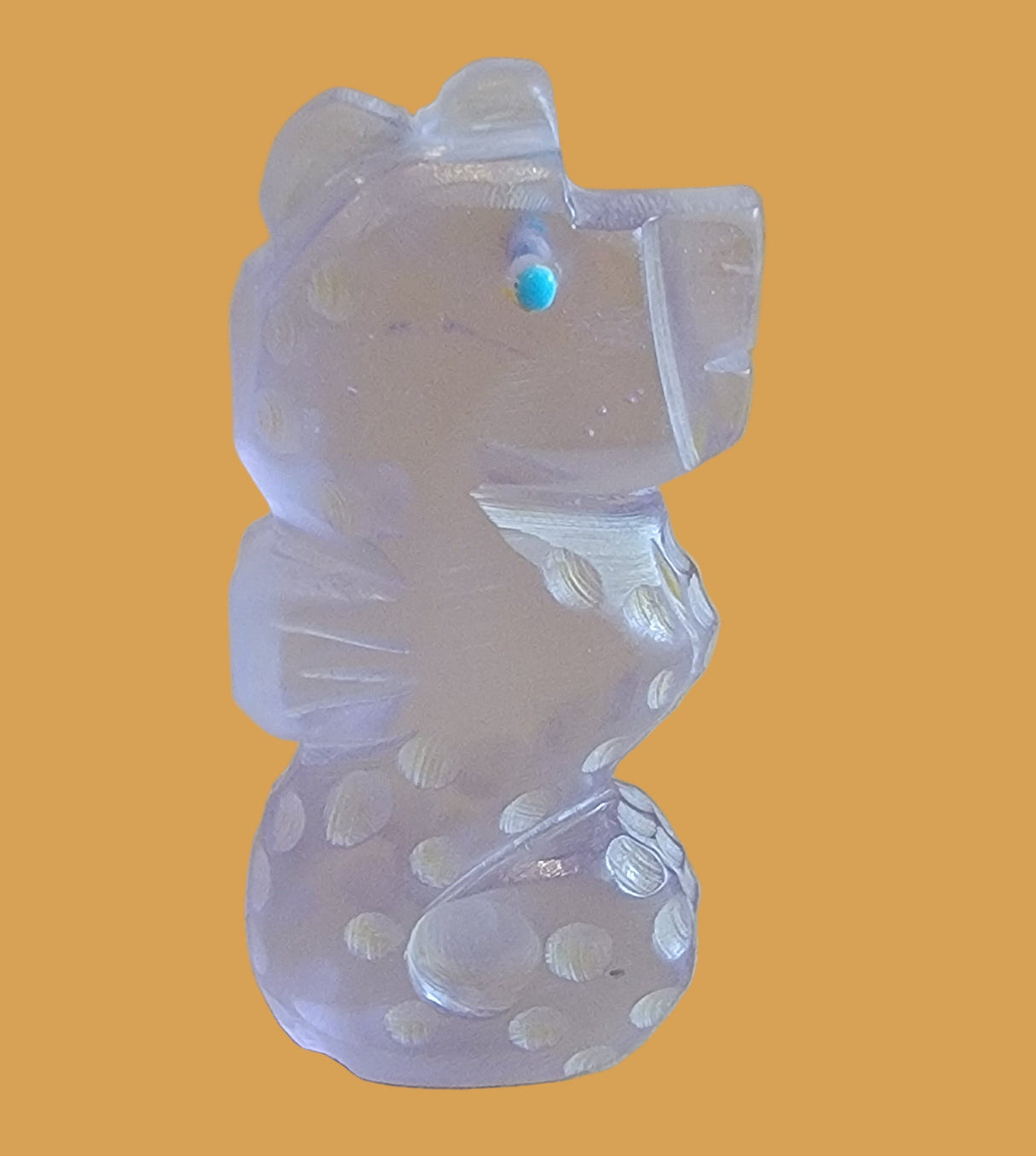 Pale Purple Surfite Seahorse Zuni Fetish