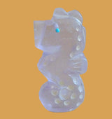 Pale Purple Surfite Seahorse Zuni Fetish