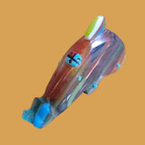 Surfite Dolphin w/ Zuni Sun Zuni Fetish